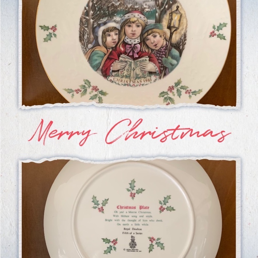 Royal Doulton 1981 Christmas Plate